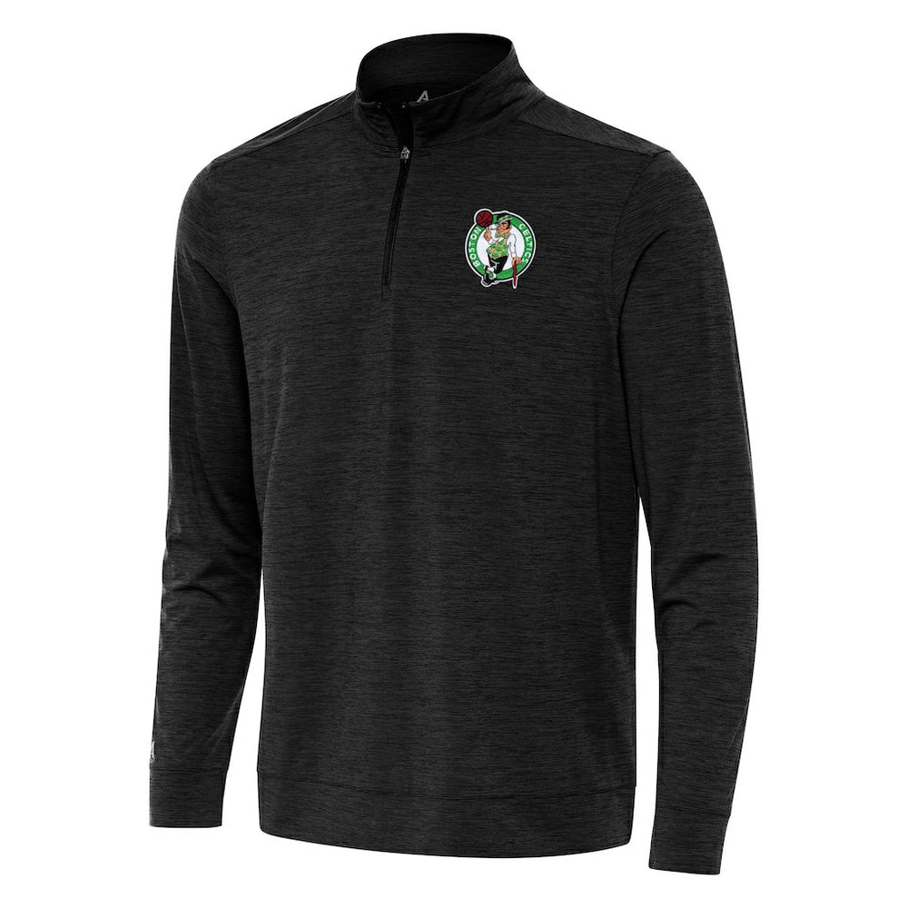 NBA - Boston Celtics Antigua Bright Quarter-Zip Top - Heather Black