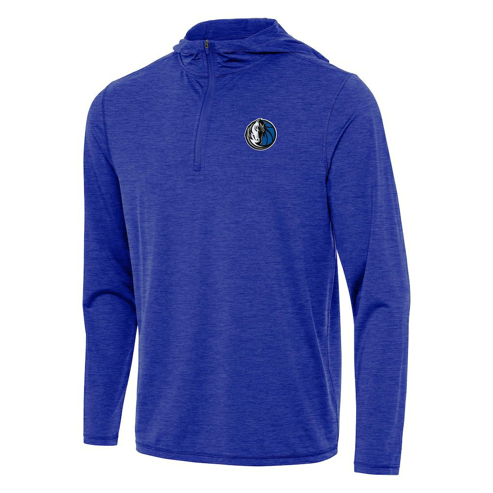 NBA - Dallas Mavericks Antigua Tidy Quarter-Zip Hoodie - Heather Royal