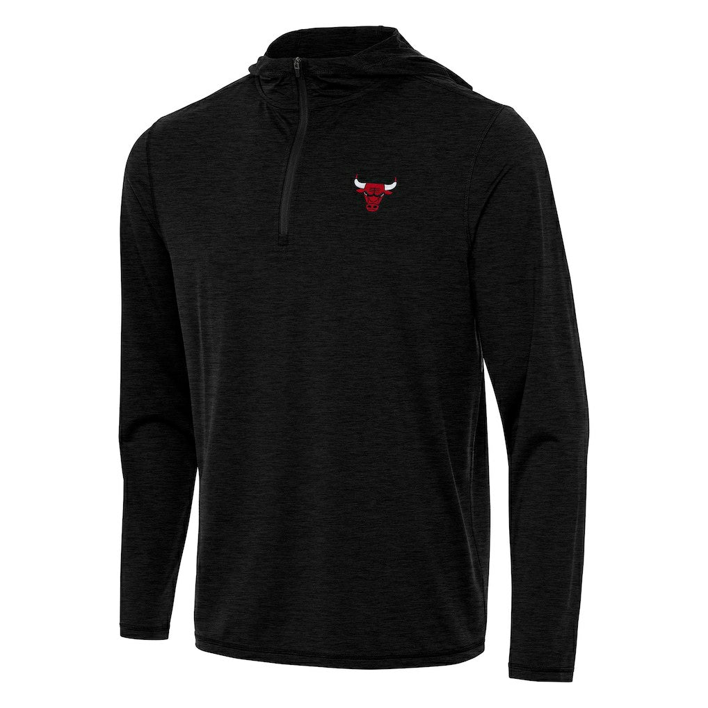 NBA - Chicago Bulls Antigua Tidy Quarter-Zip Hoodie - Heather Black