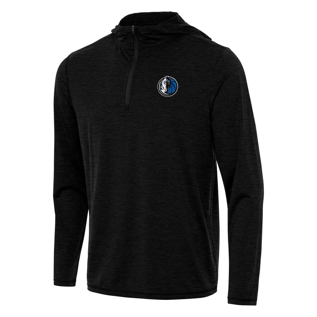 NBA - Dallas Mavericks Antigua Tidy Quarter-Zip Hoodie - Heather Black