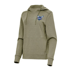 NBA - Charlotte Hornets Antigua Women's Justice Pullover Hoodie - Heather Olive