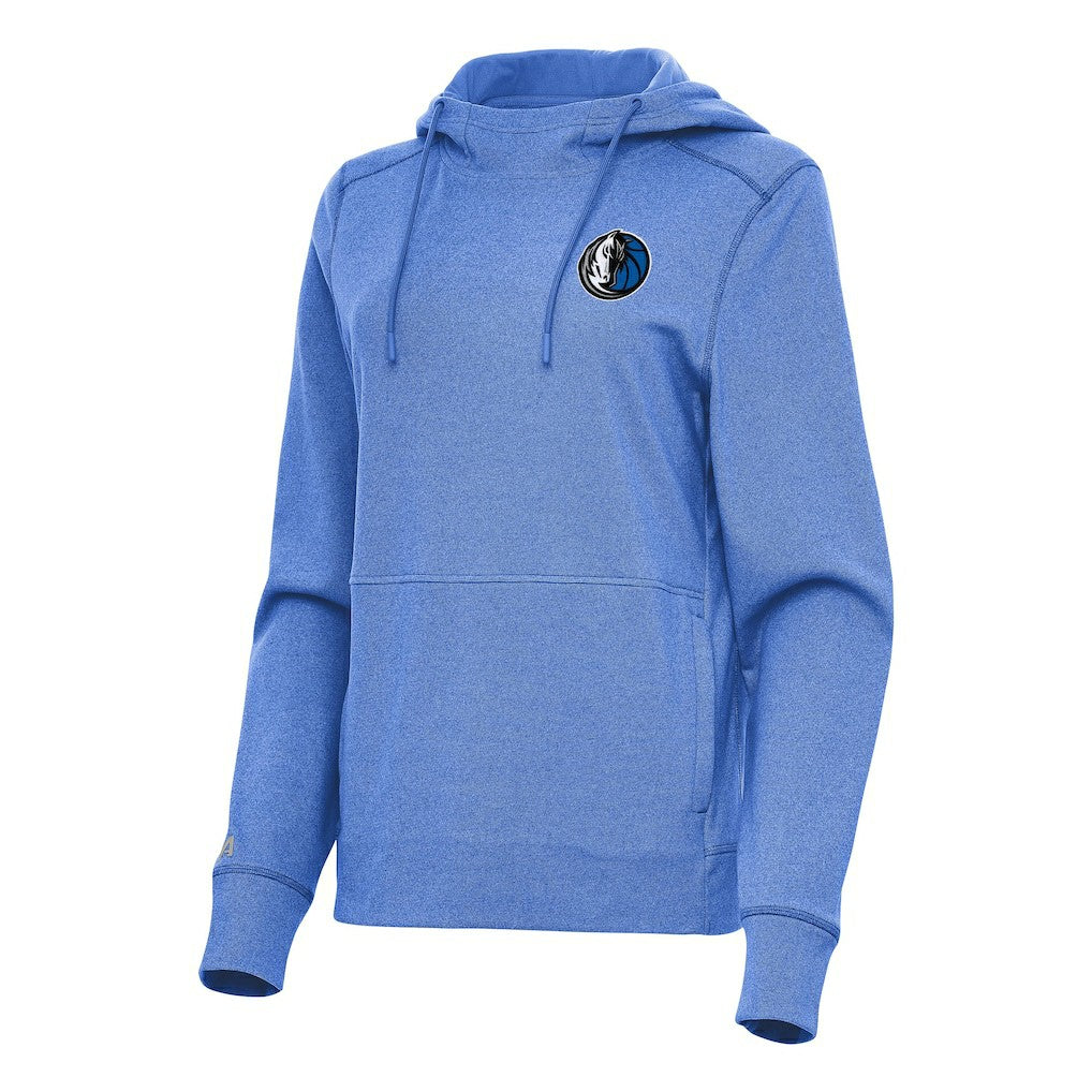 NBA - Dallas Mavericks Antigua Women's Justice Pullover Hoodie - Heather Blue