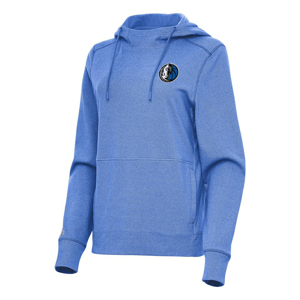 NBA - Dallas Mavericks Antigua Women's Justice Pullover Hoodie - Heather Blue