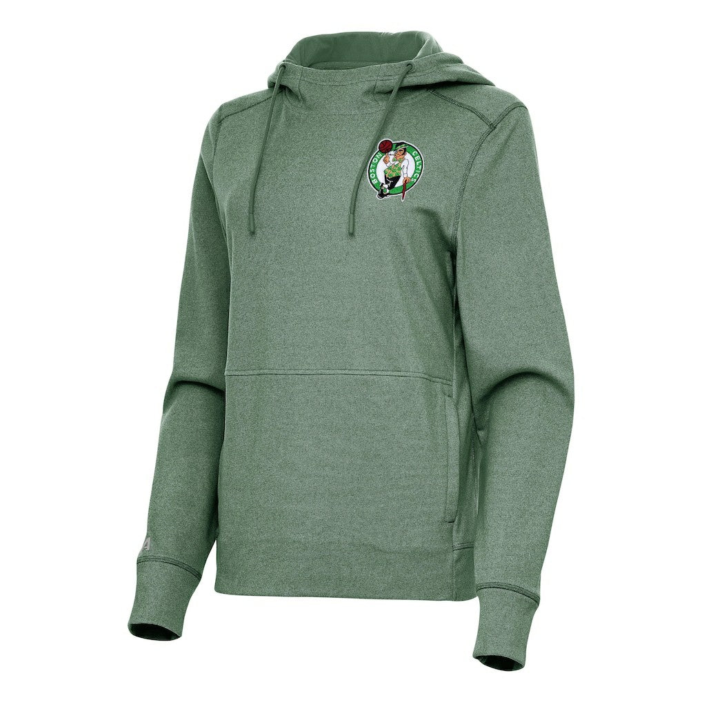 NBA - Boston Celtics Antigua Women's Justice Pullover Hoodie - Heather Kelly Green