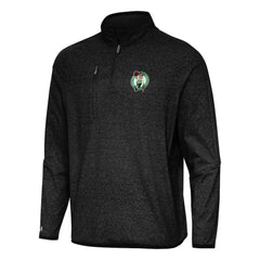 NBA - Boston Celtics Antigua Certain Quarter-Zip Tri-Blend Sweatshirt - Heather Black