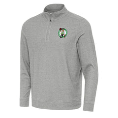 NBA - Boston Celtics Antigua Subtle Quarter-Zip Sweatshirt - Heather Gray