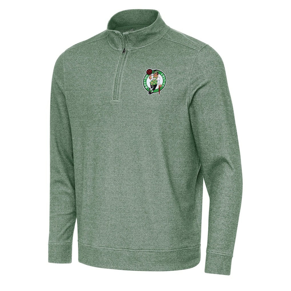 NBA - Boston Celtics Antigua Subtle Quarter-Zip Sweatshirt - Hunter Green