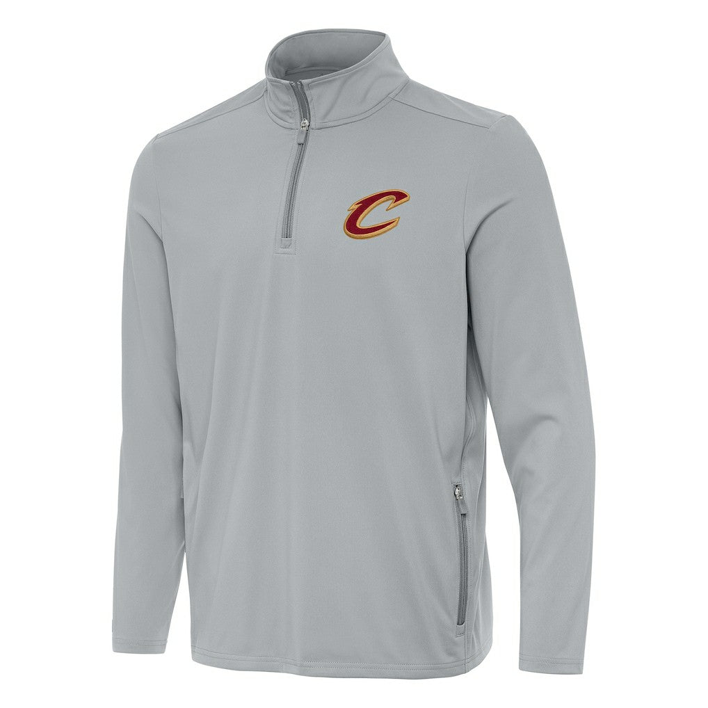 NBA - Cleveland Cavaliers Antigua Perilous Quarter-Zip Sweatshirt - Gray