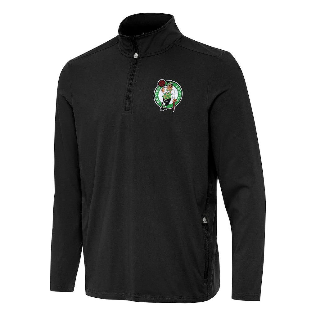 NBA - Boston Celtics Antigua Perilous Quarter-Zip Sweatshirt - Black