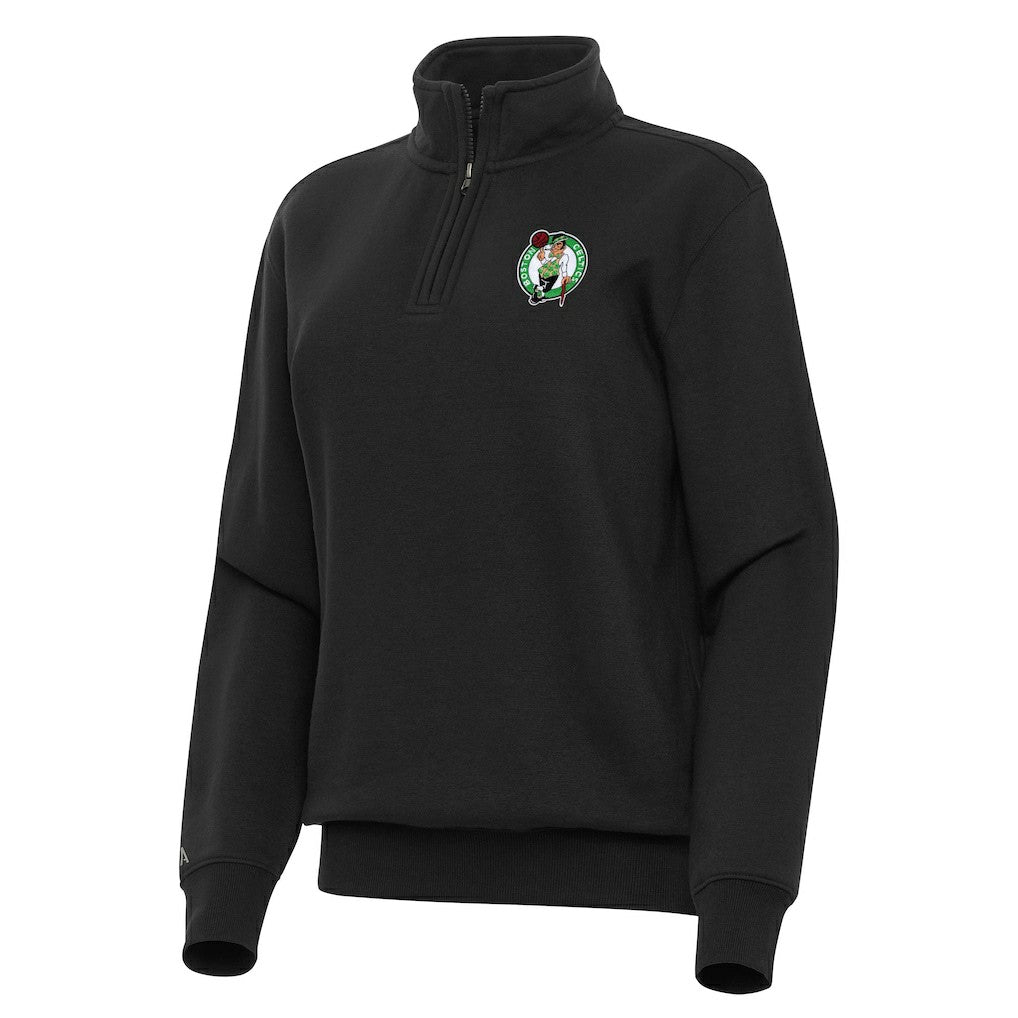 NBA - Boston Celtics Antigua Women's Victory Quarter-Zip Sweatshirt - Black
