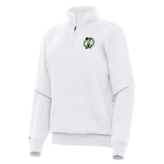 NBA - Boston Celtics Antigua Women's Victory Quarter-Zip Sweatshirt - White