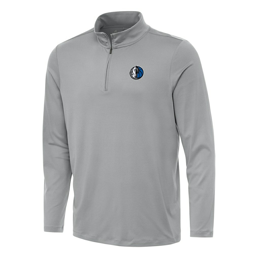NBA - Dallas Mavericks Antigua Reprocess Quarter-Zip Top - Gray