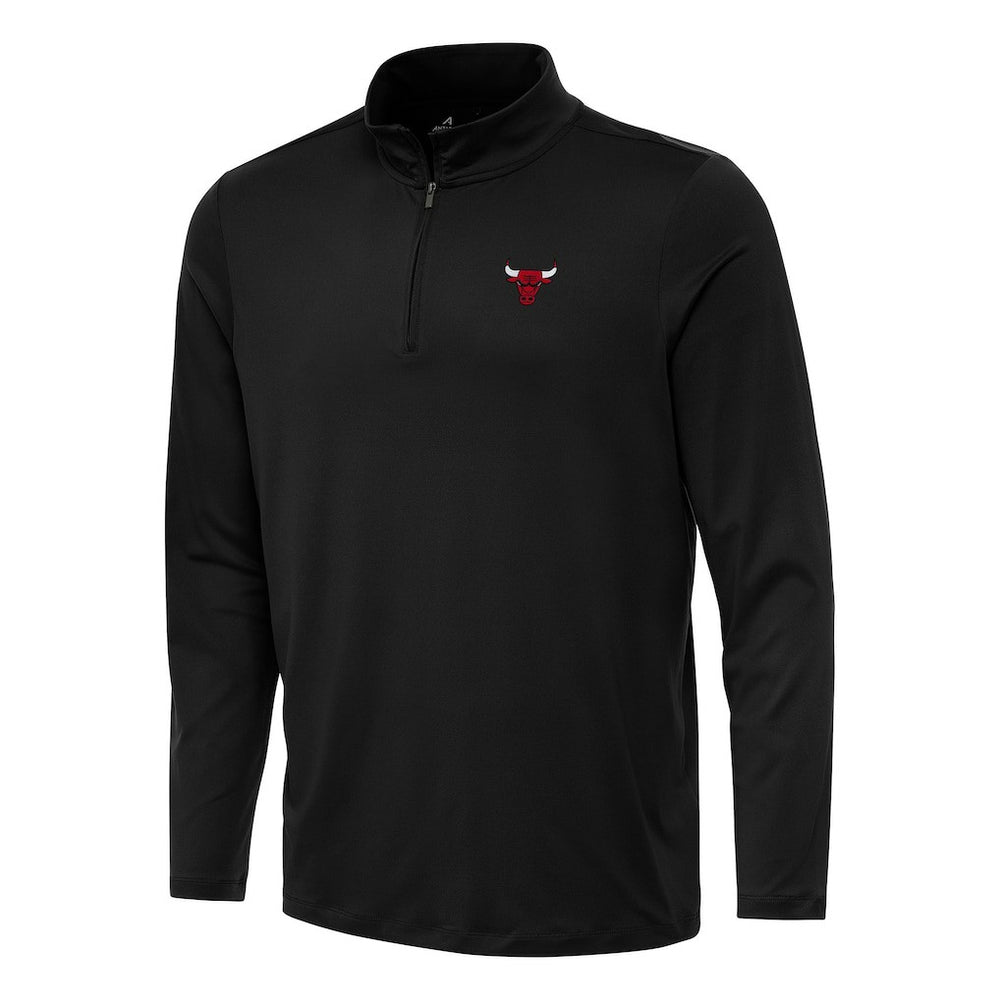 NBA - Chicago Bulls Antigua Reprocess Quarter-Zip Top - Black