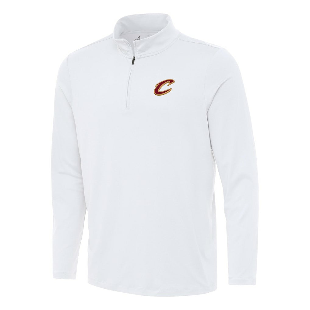 NBA - Cleveland Cavaliers Antigua Reprocess Quarter-Zip Top - White