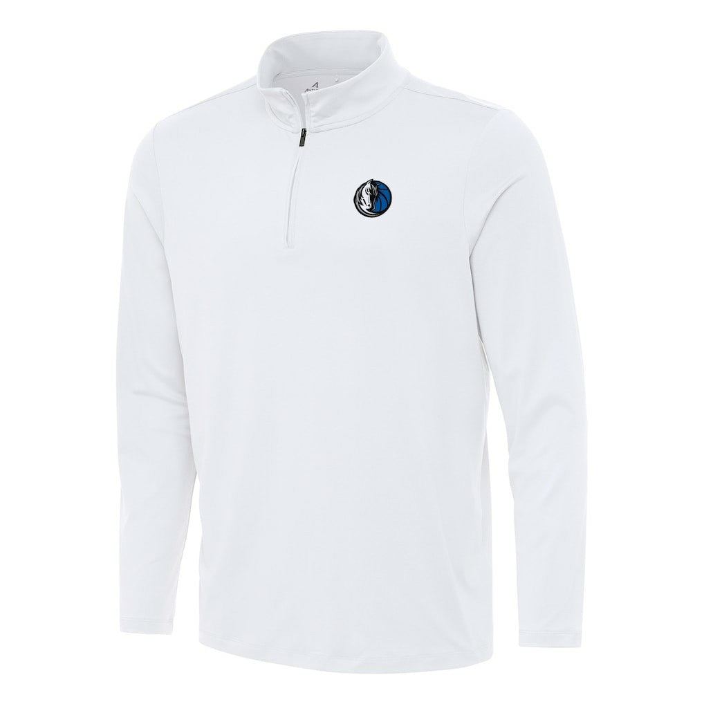 NBA - Dallas Mavericks Antigua Reprocess Quarter-Zip Top - White