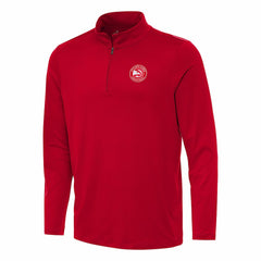 NBA - Atlanta Hawks Antigua Reprocess Quarter-Zip Top - Red