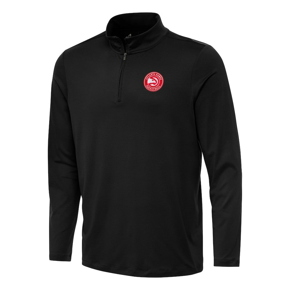 NBA - Atlanta Hawks Antigua Reprocess Quarter-Zip Top - Black