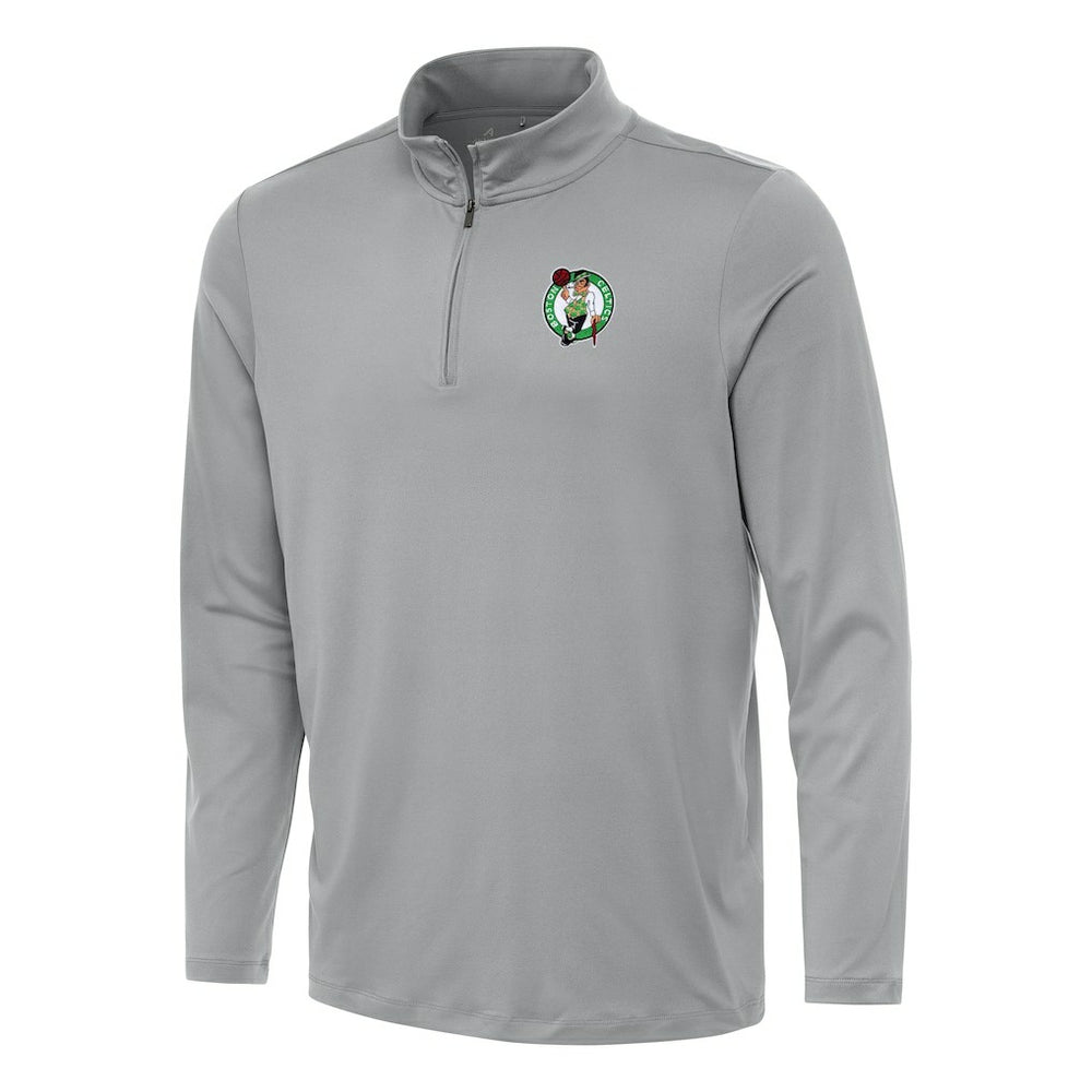 NBA - Boston Celtics Antigua Reprocess Quarter-Zip Top - Gray