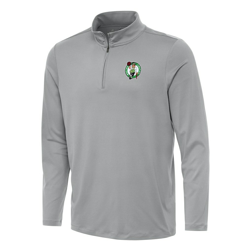 NBA - Boston Celtics Antigua Reprocess Quarter-Zip Top - Gray