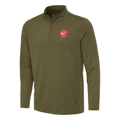 NBA - Atlanta Hawks Antigua Reprocess Quarter-Zip Top - Olive