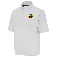 NBA - Denver Nuggets Antigua Brisk Quarter-Zip Windbreaker - Heather Gray