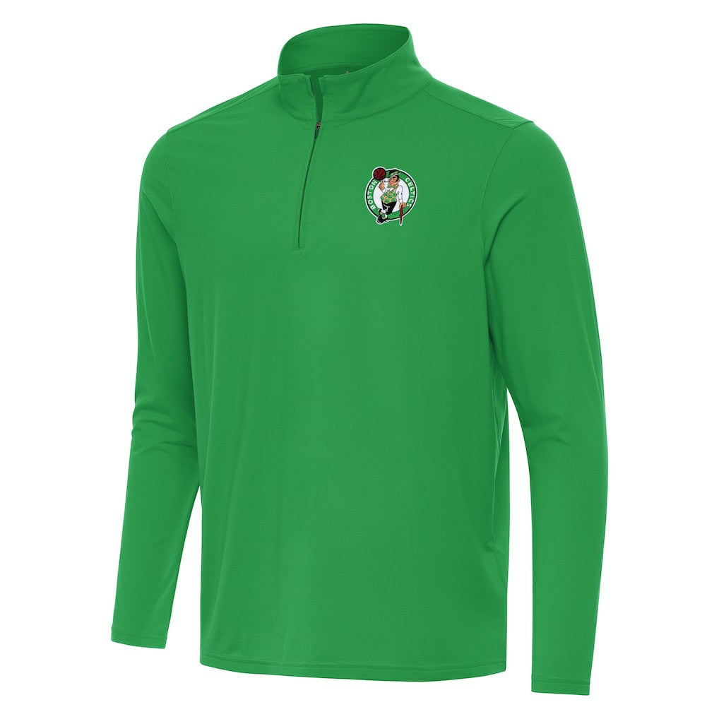 NBA - Boston Celtics Antigua Intent Quarter-Zip Top - Kelly Green