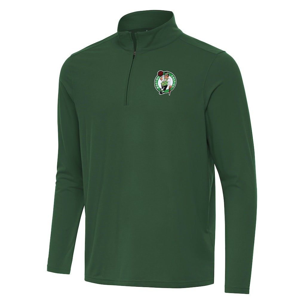 NBA - Boston Celtics Antigua Intent Quarter-Zip Top - Hunter Green