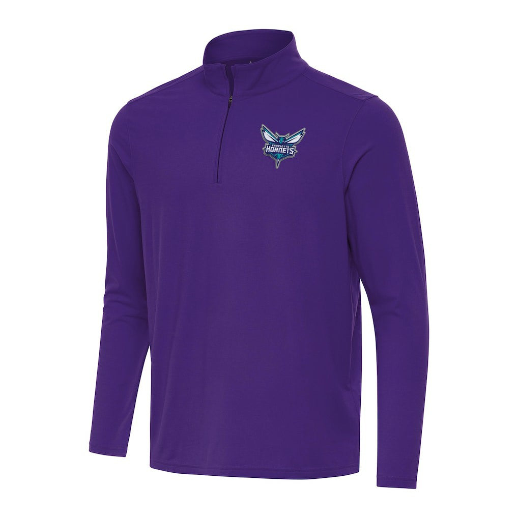 NBA - Charlotte Hornets Antigua Intent Quarter-Zip Top - Purple