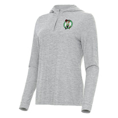 NBA - Boston Celtics Antigua Women's Daybreak Quarter-Zip Hoodie - Heather Gray