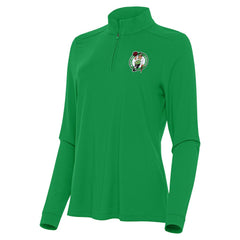 NBA - Boston Celtics Antigua Women's Intent Quarter-Zip Top - Kelly Green