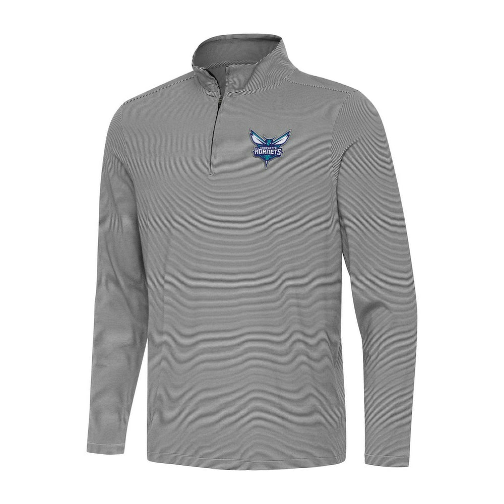 NBA - Charlotte Hornets Antigua Twine Quarter-Zip Top - Black