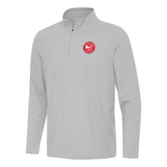 NBA - Atlanta Hawks Antigua Twine Quarter-Zip Top - Gray