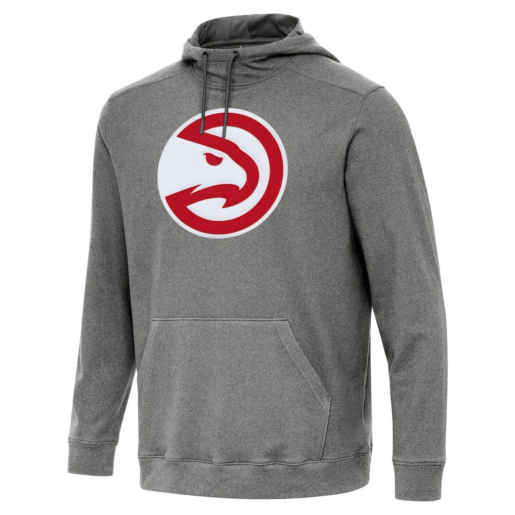 NBA - Atlanta Hawks Antigua Cloud Pullover Hoodie - Heather Black