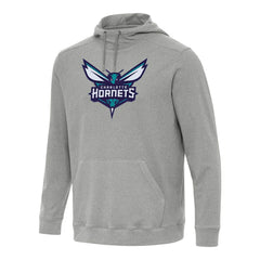 NBA - Charlotte Hornets Antigua Cloud Pullover Hoodie - Heather Gray