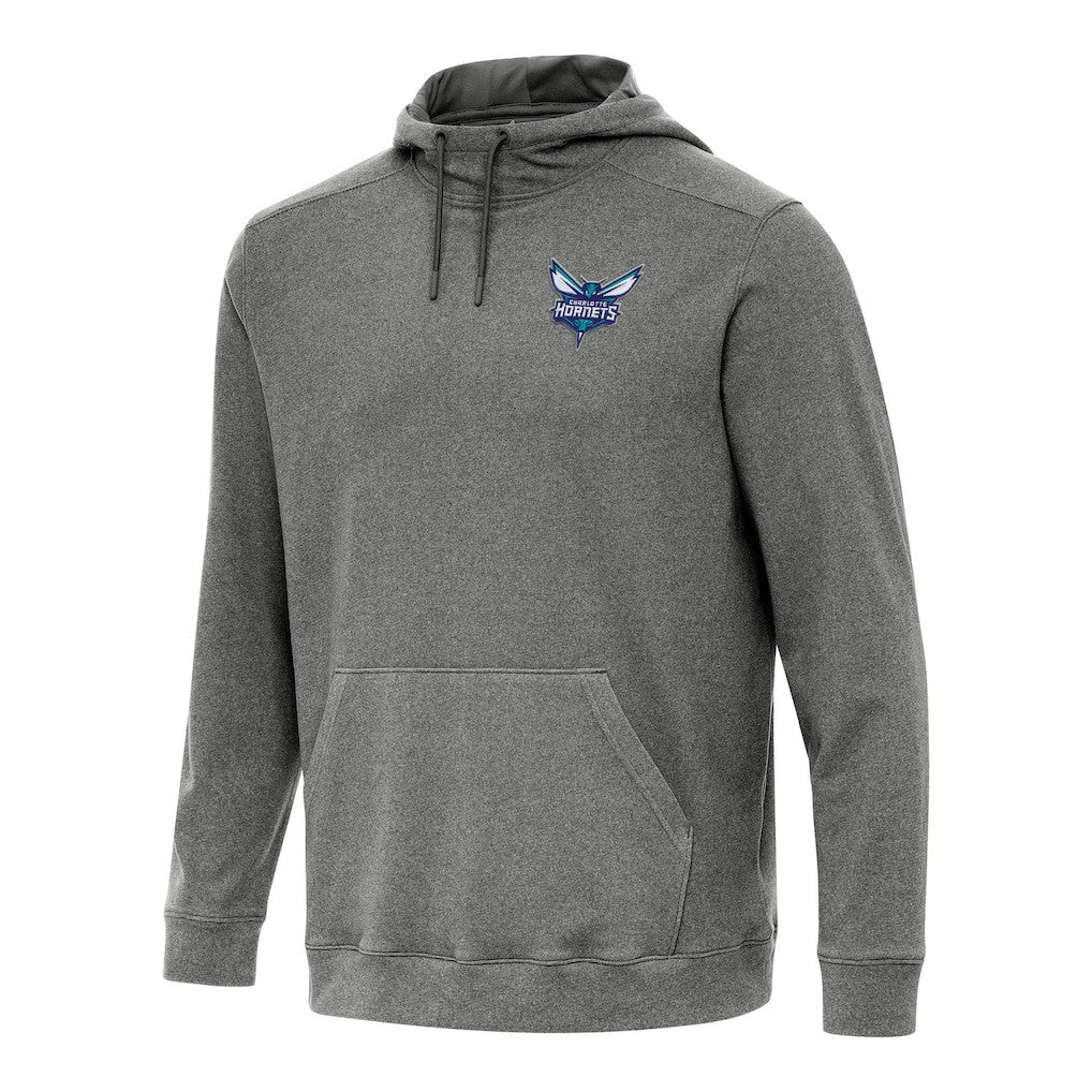 NBA - Charlotte Hornets Antigua Cloud Pullover Hoodie - Heather Black