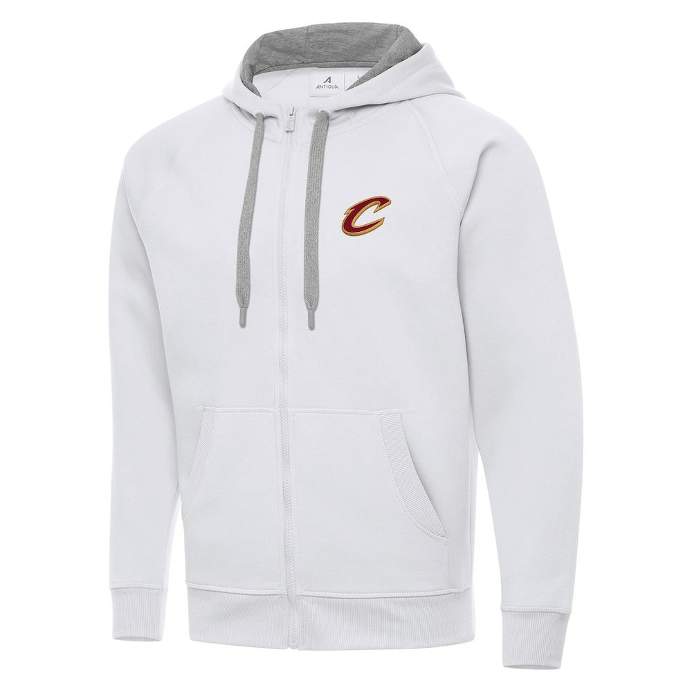 NBA - Cleveland Cavaliers Antigua Big & Tall Victory Full-Zip Hoodie Jacket - White