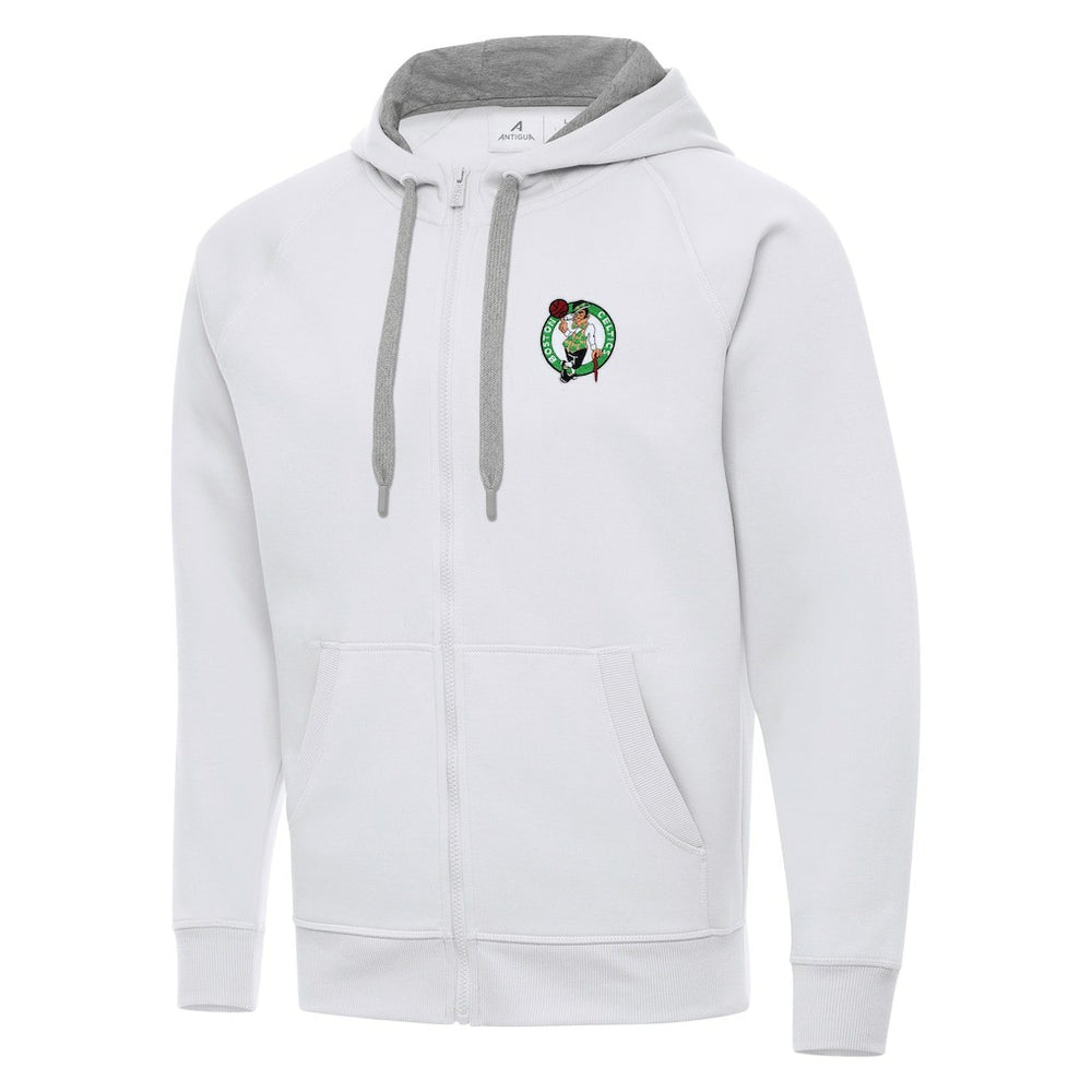 NBA - Boston Celtics Antigua Big & Tall Victory Full-Zip Hoodie Jacket - White