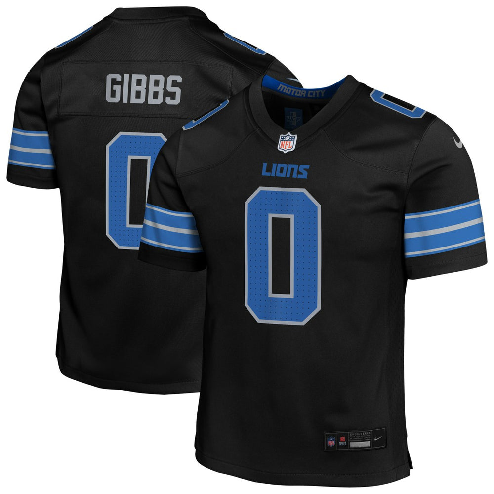 Jahmyr Gibbs Detroit Lions Youth Game Jersey Black - Nike