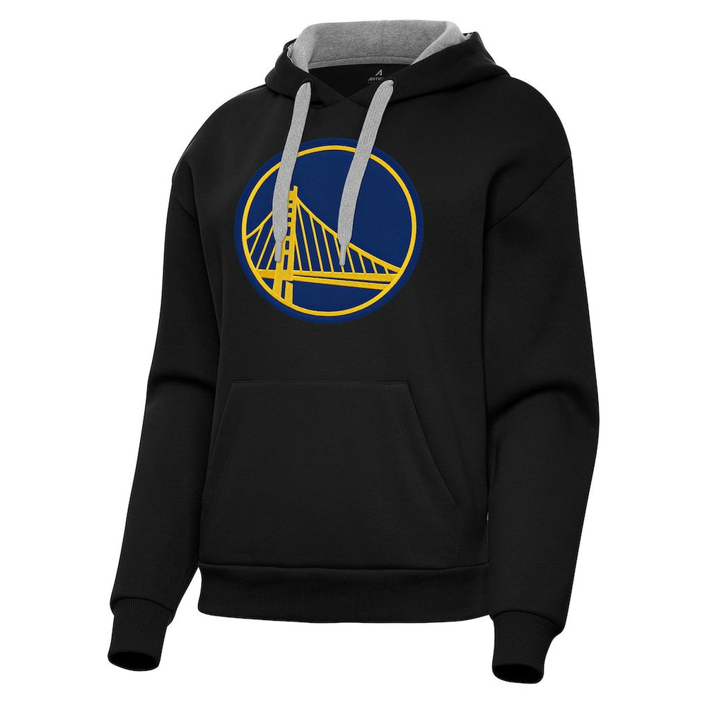 NBA - Golden State Warriors Antigua Women's Victory Pullover Hoodie - Black