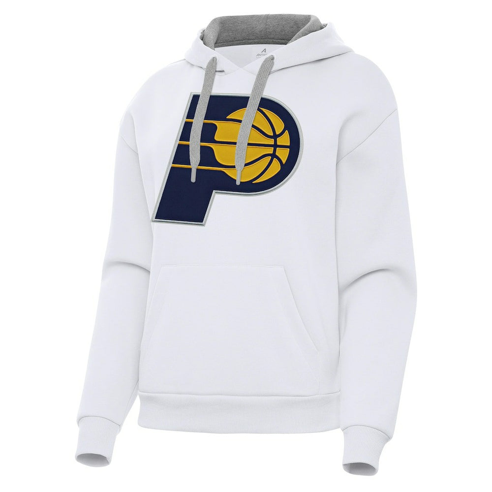 NBA - Indiana Pacers Antigua Women's Victory Pullover Hoodie - White