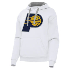 NBA - Indiana Pacers Antigua Women's Victory Pullover Hoodie - White