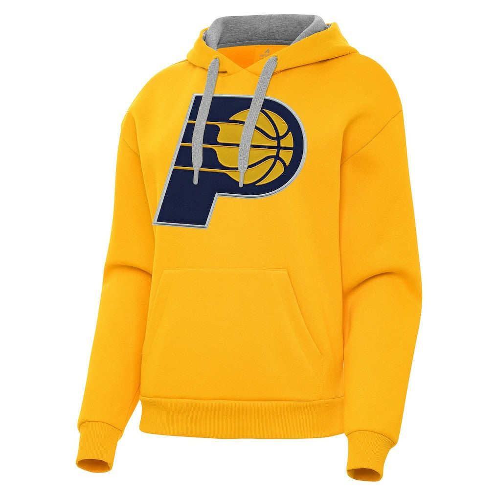 NBA - Indiana Pacers Antigua Women's Victory Pullover Hoodie - Gold