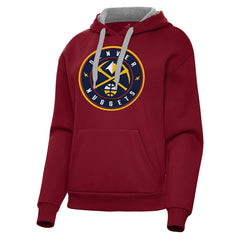 NBA - Denver Nuggets Antigua Women's Victory Pullover Hoodie - Red