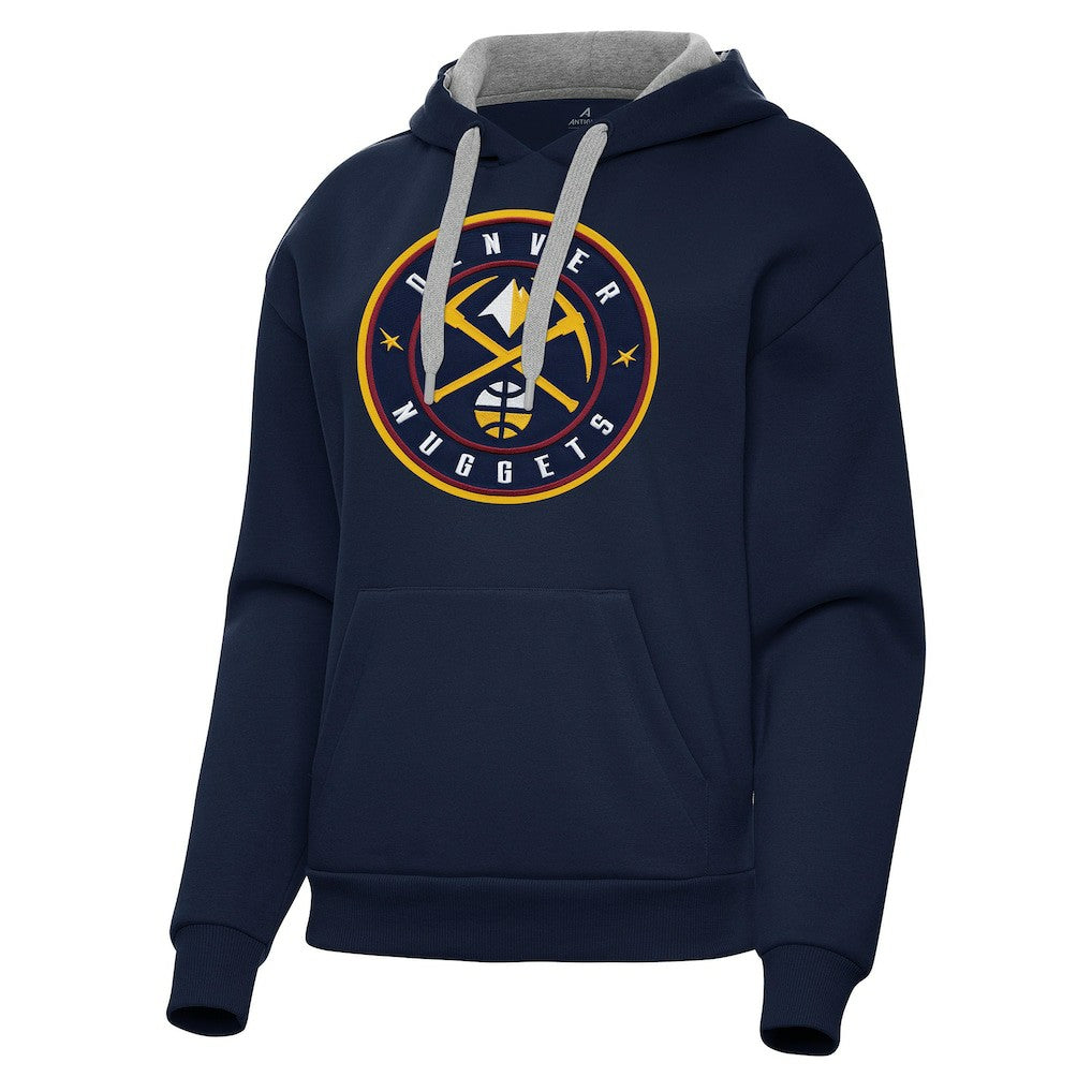 NBA - Denver Nuggets Antigua Women's Victory Pullover Hoodie - Navy