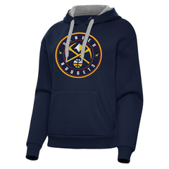 NBA - Denver Nuggets Antigua Women's Victory Pullover Hoodie - Navy
