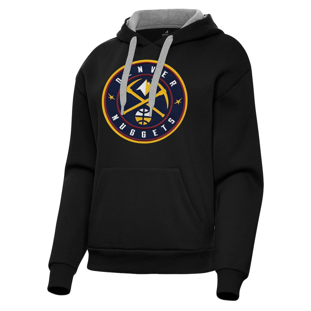 NBA - Denver Nuggets Antigua Women's Victory Pullover Hoodie - Black