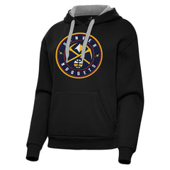 NBA - Denver Nuggets Antigua Women's Victory Pullover Hoodie - Black