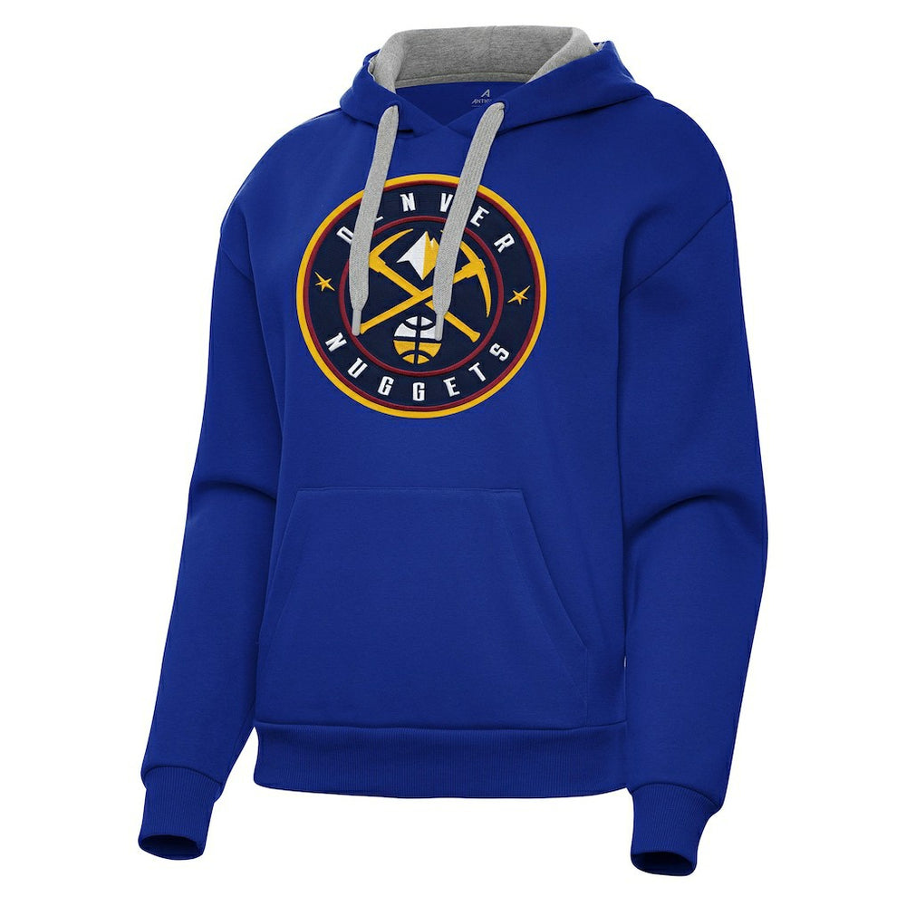 NBA - Denver Nuggets Antigua Women's Victory Pullover Hoodie - Royal