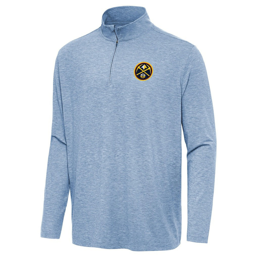 NBA - Denver Nuggets Antigua Hunk Quarter-Zip Top - Heather Blue