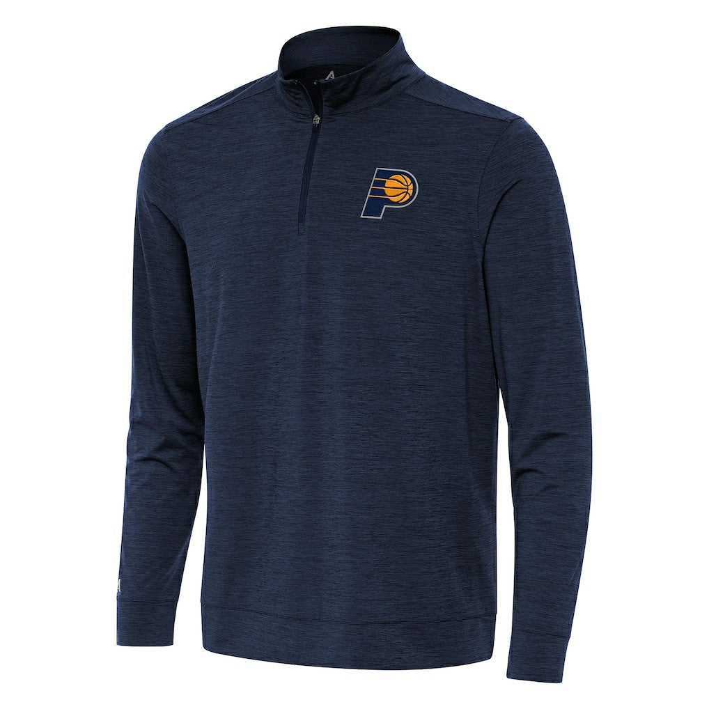 NBA - Indiana Pacers Antigua Bright Quarter-Zip Top - Heather Navy